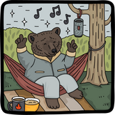 Bear Hammock Jam Session - Sticker
