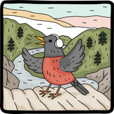 Bird Branch Singer - Sticker