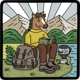 Horse Trailside Reader - Sticker