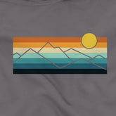 Mountain Majesty Sun - Crop Hoodie