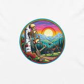 Dead Head Cyclist with Birch Tree Unisex Hooded Longsleeve