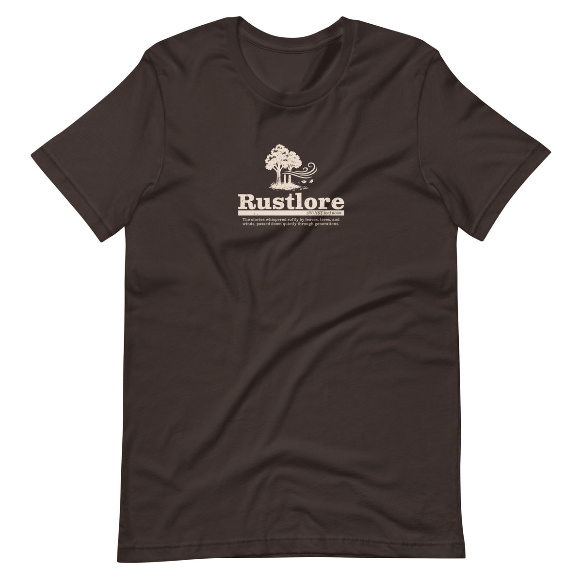 Rustlore Forest brown nature t-shirt forest folklore outdoor apparel