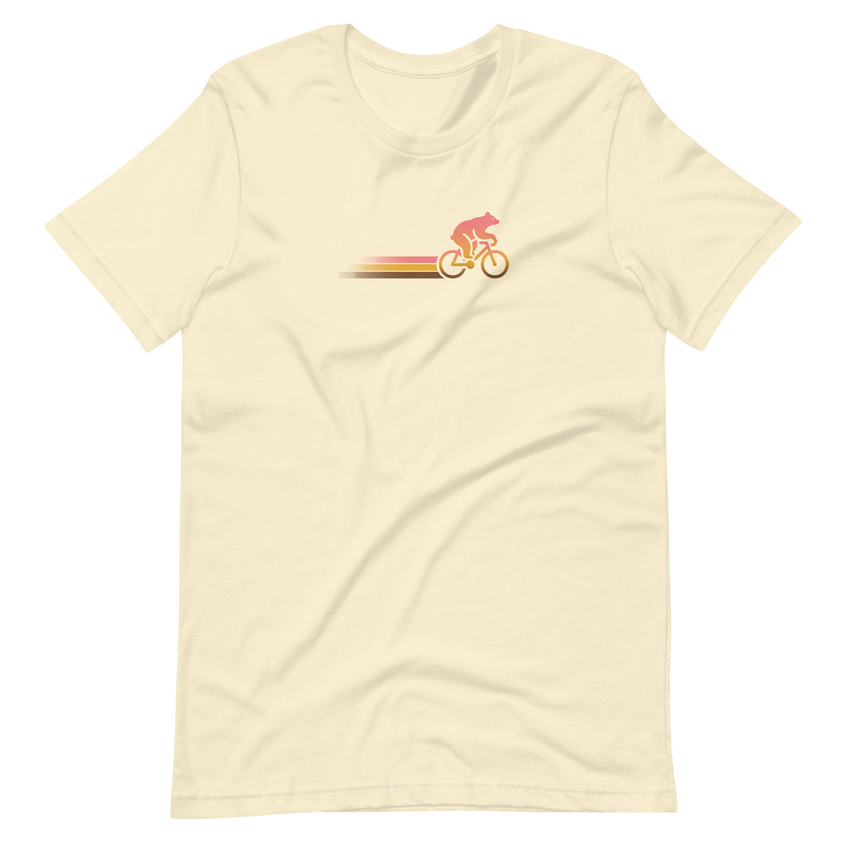 Woodland Cyclist Bear natural cycling t-shirt bike lover tee