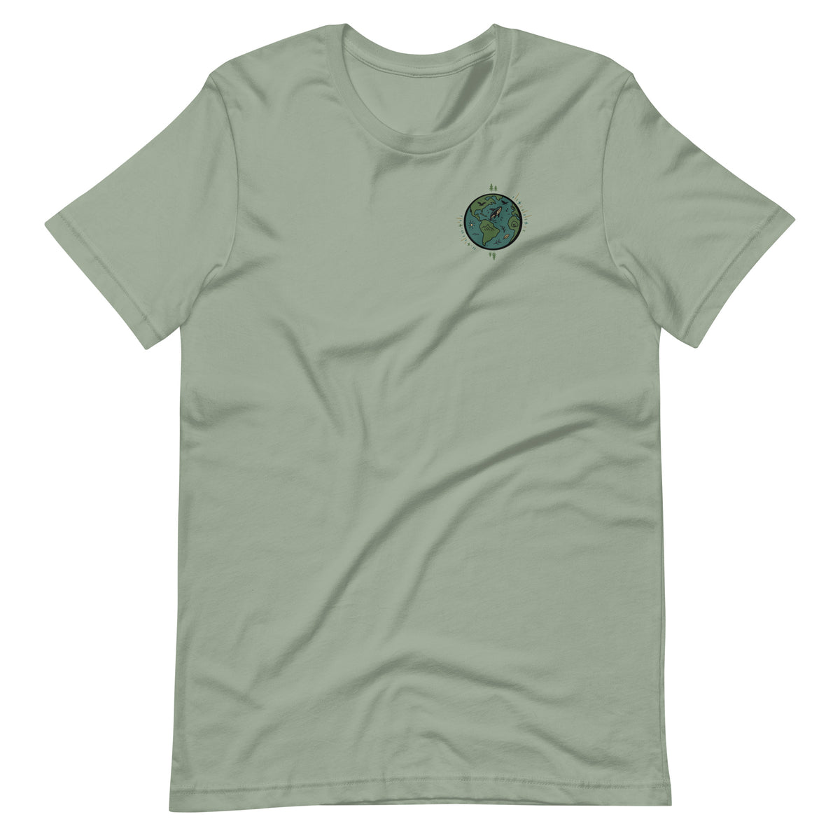 Take Care of Me sage environmental nature t-shirt front message