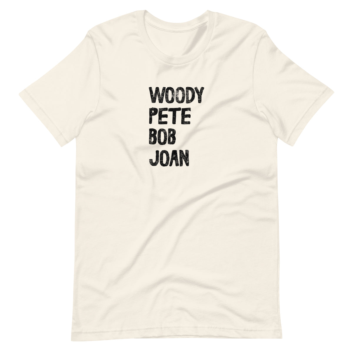 Voices of the People white folk music t-shirt minimalist design