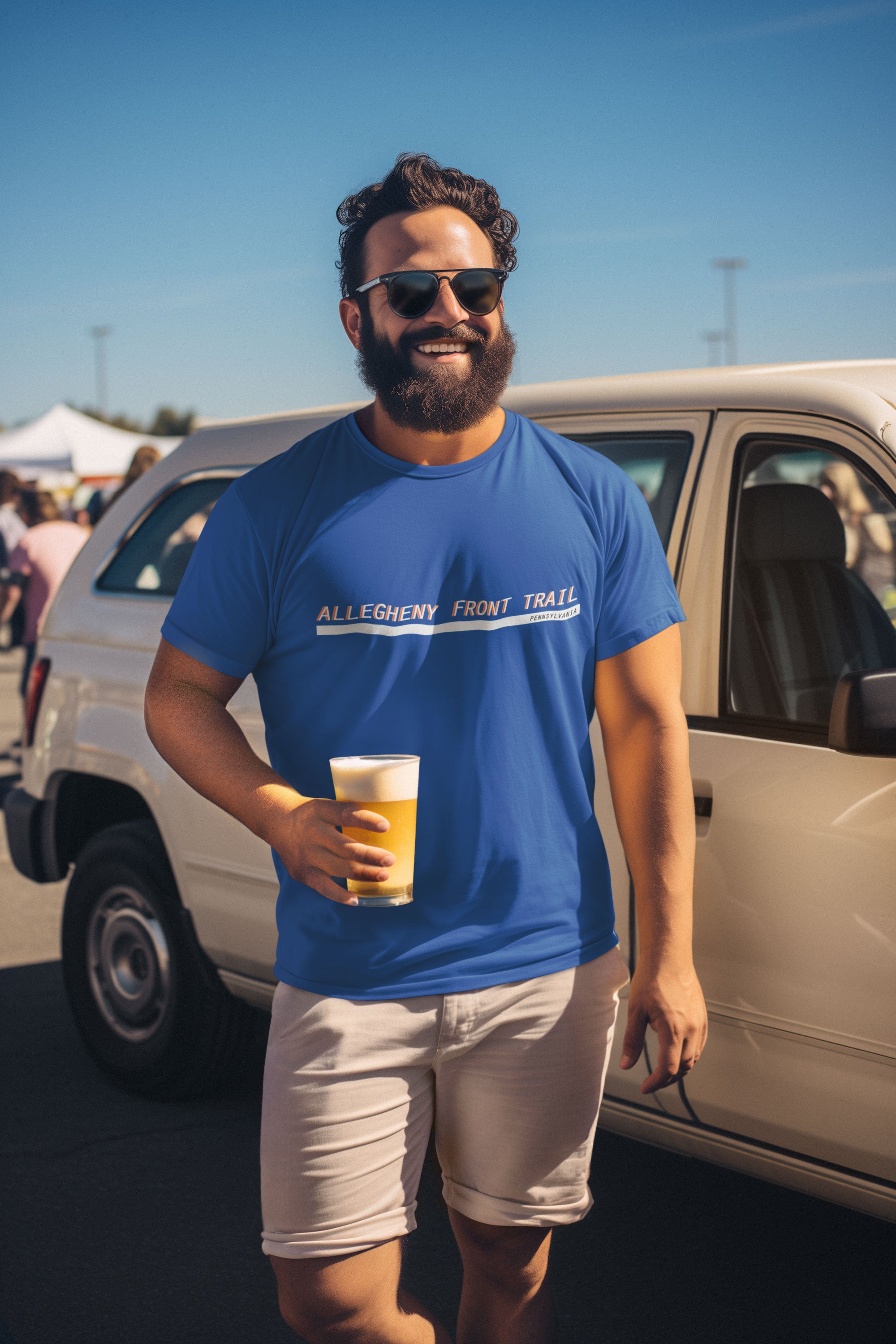 Allegheny Front Trail - Serif - Unisex T-Shirt