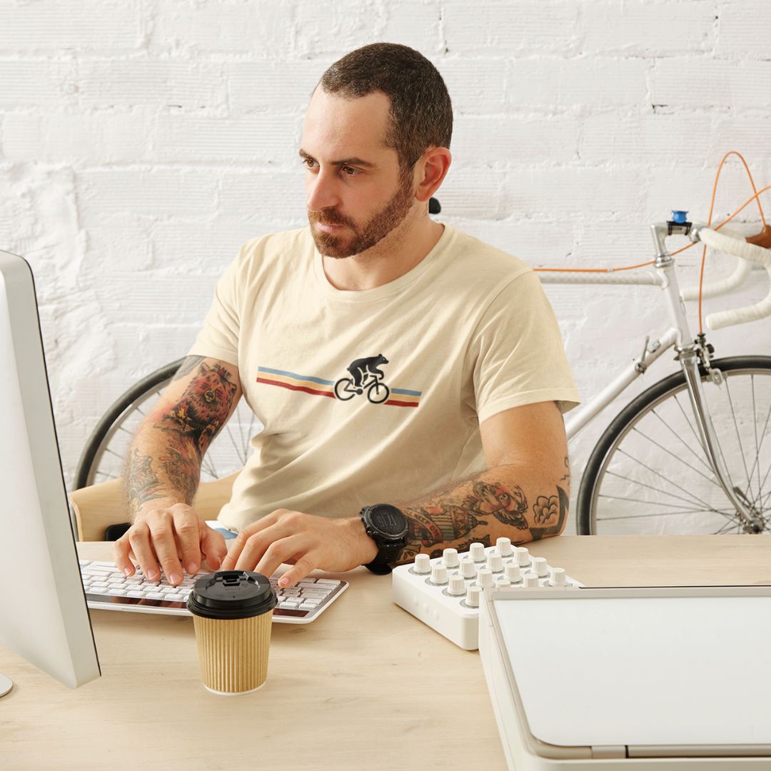 Bear on the Bike Cycling Tee