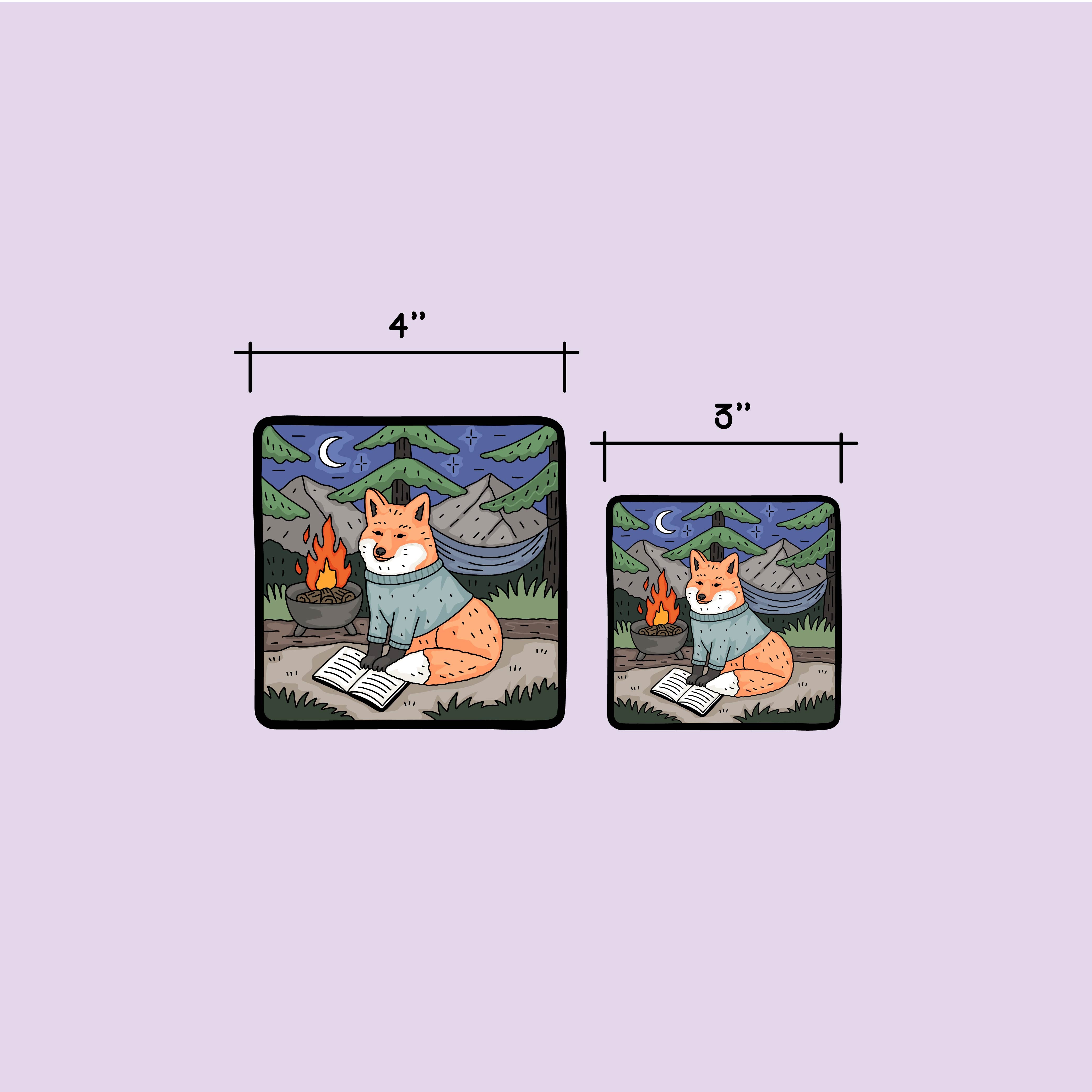 Fox Streamside Reader - Sticker