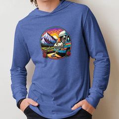 Dead Head Camper Van Unisex Hooded Longsleeve