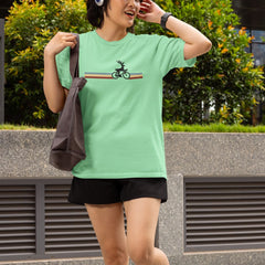 Deer on Gear Cycling - Unisex T-shirt
