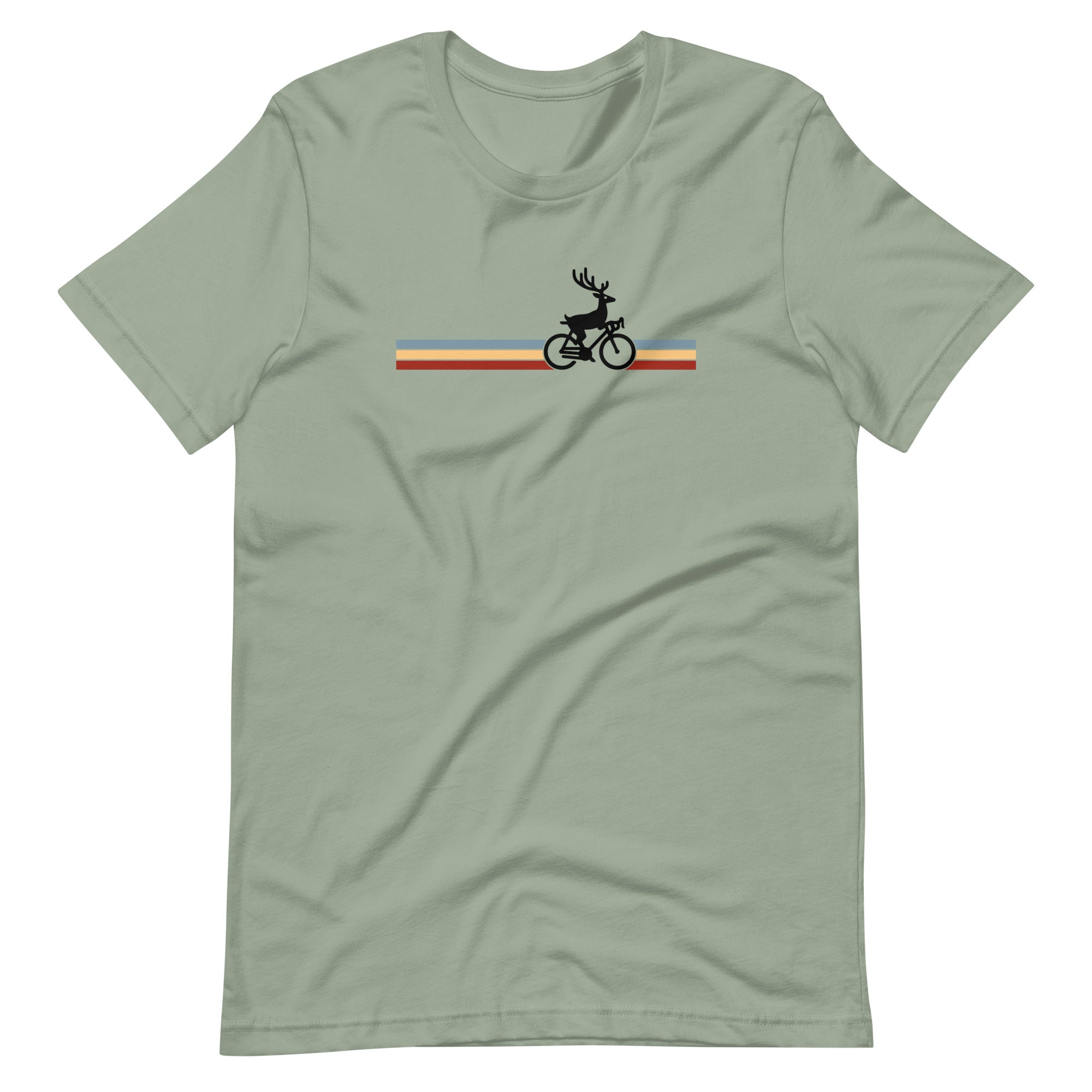 Deer on Gear Cycling - Unisex T-shirt