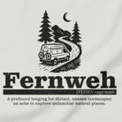 Fernweh wanderlust t-shirt vintage silver close-up travel design
