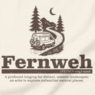Fernweh wanderlust t-shirt vintage white close-up travel design

