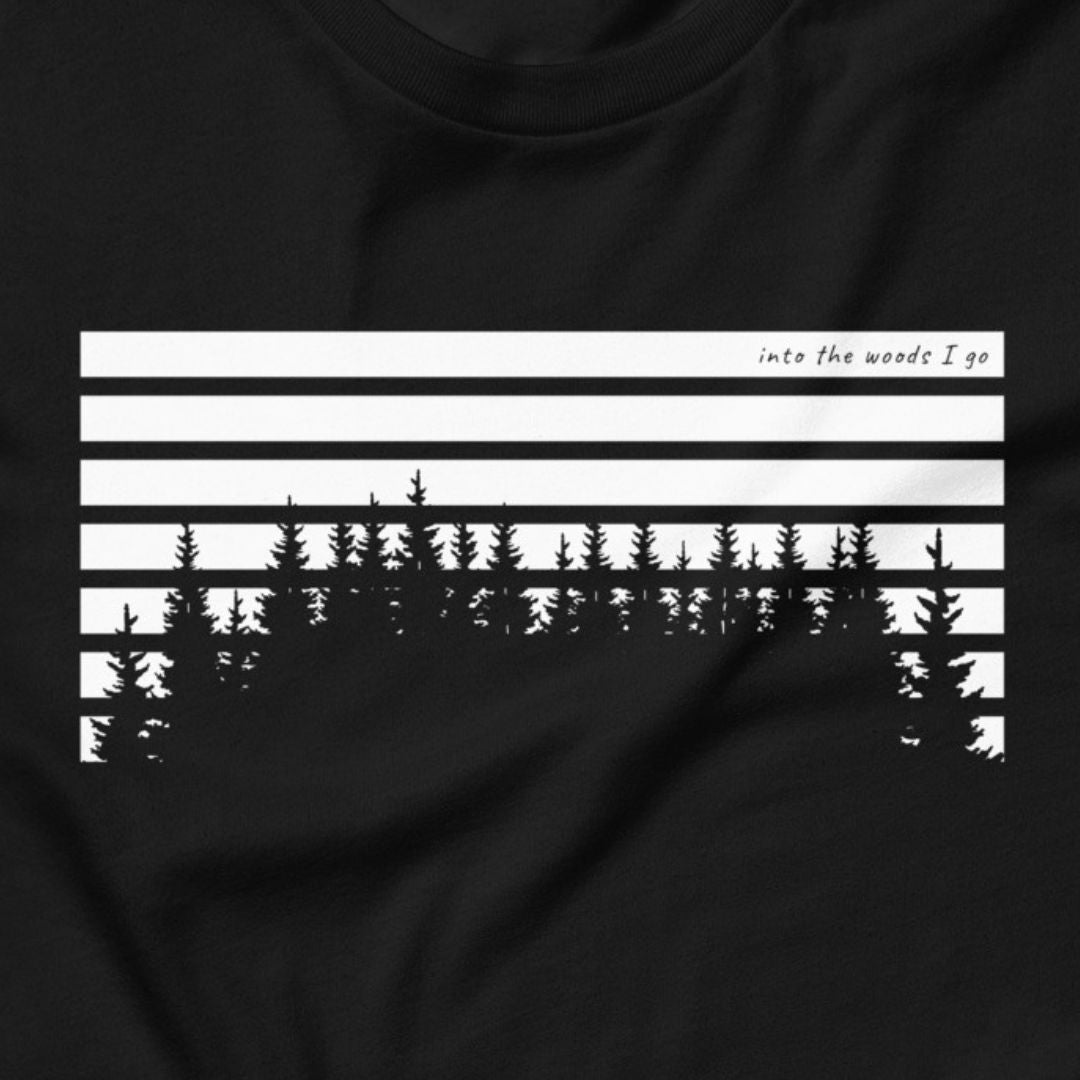 Horizon Pines - Sunset stripes, pine silhouettes.