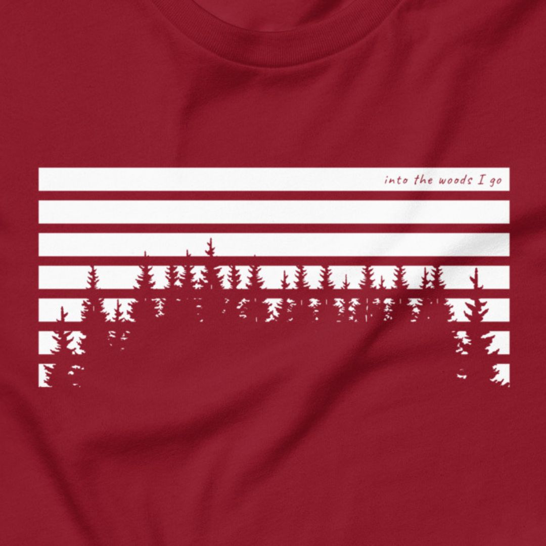 Horizon Pines - Sunset stripes, pine silhouettes.