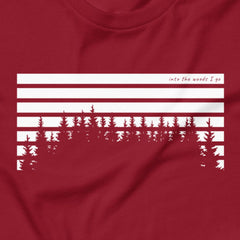 Horizon Pines - Sunset stripes, pine silhouettes.