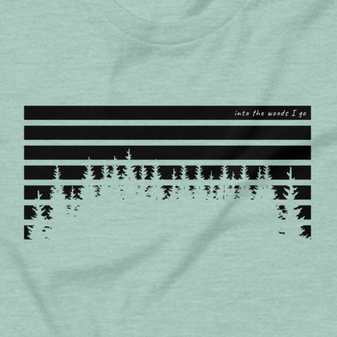 Horizon Pines - Sunset stripes, pine silhouettes.