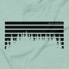 Horizon Pines - Sunset stripes, pine silhouettes.