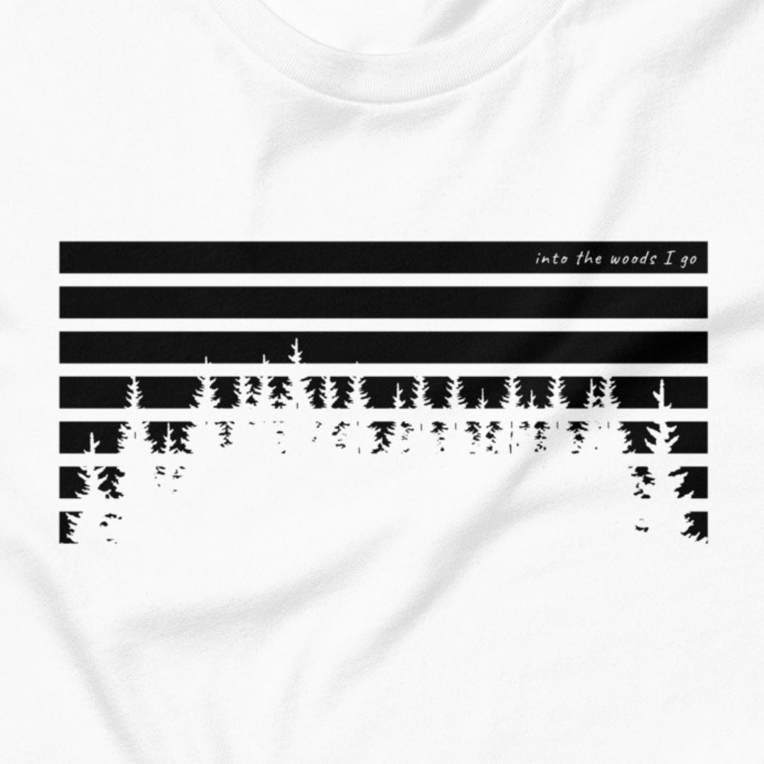 Horizon Pines - Sunset stripes, pine silhouettes.