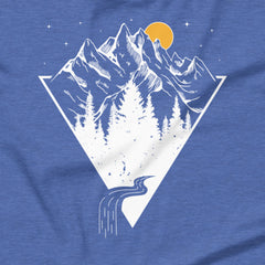 Yellow Sun Over Mountains - Unisex T-shirt