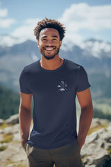 Hiking Emblem Compass Tent Hiking Lover Unisex T-shirt