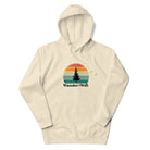 Wander is Greater than Wifi bone hoodie front view retro sunset graphic
