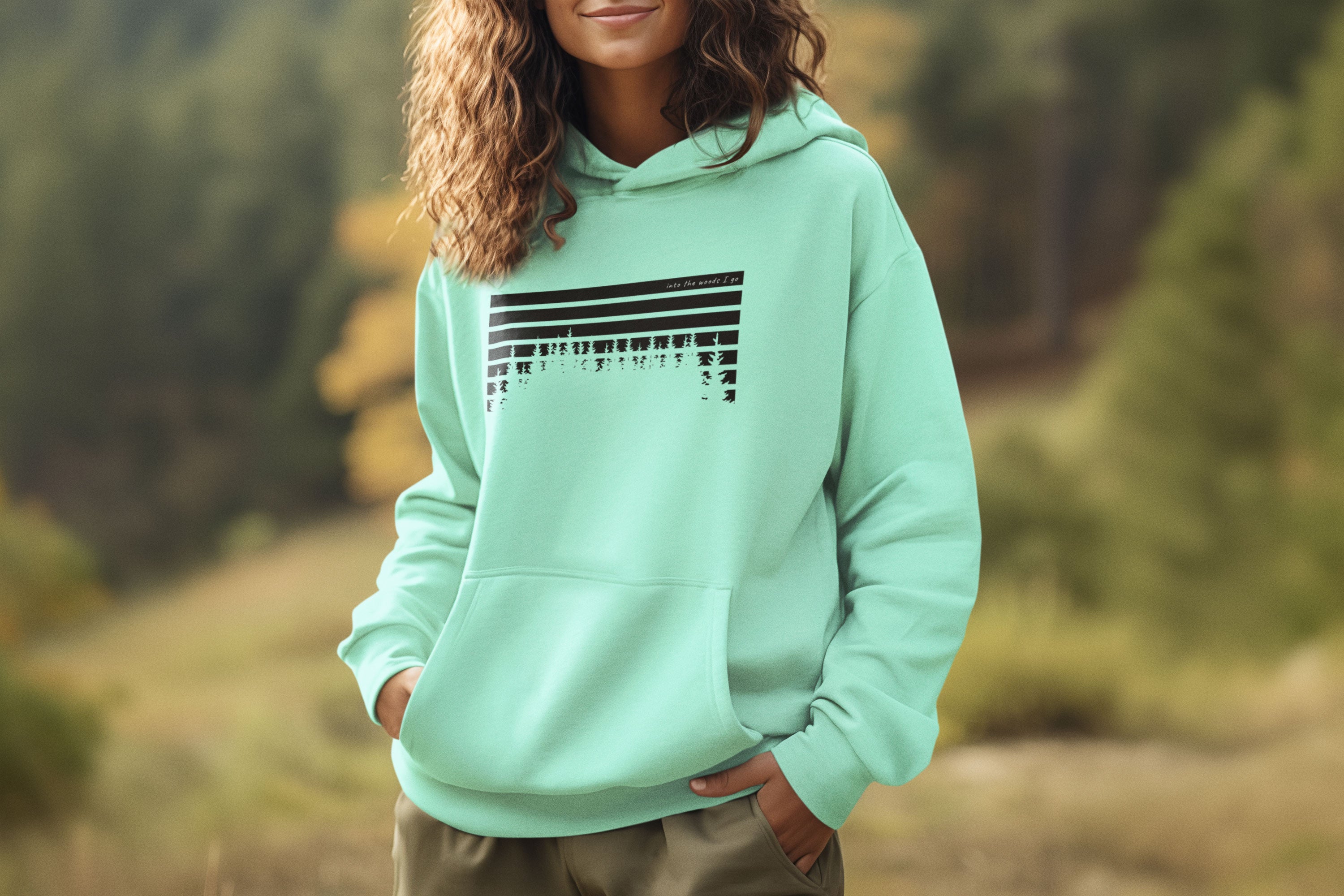 Horizon Lines Over Tall Pines Unisex Hoodie