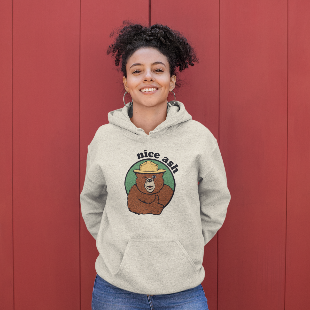 Nice Ash Color Hoodie