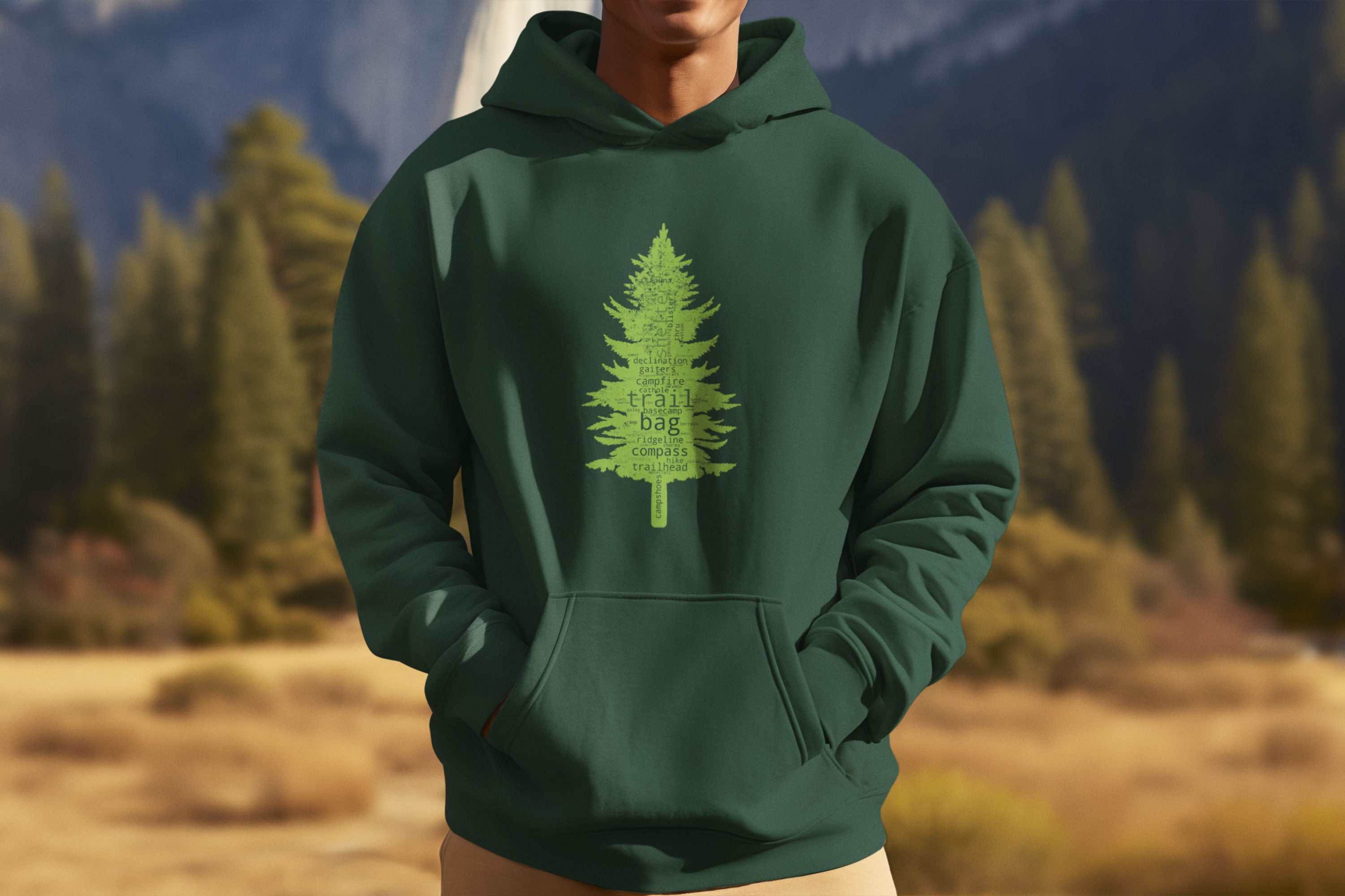 Backpacking Jargon Spruce Unisex Hoodie