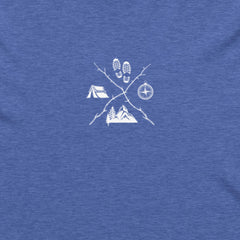 Hiking Emblem - Unisex Hooded Longsleeve