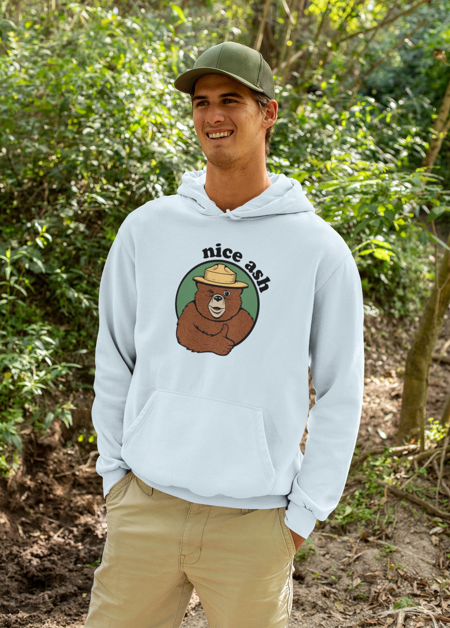 Nice Ash Color Hoodie
