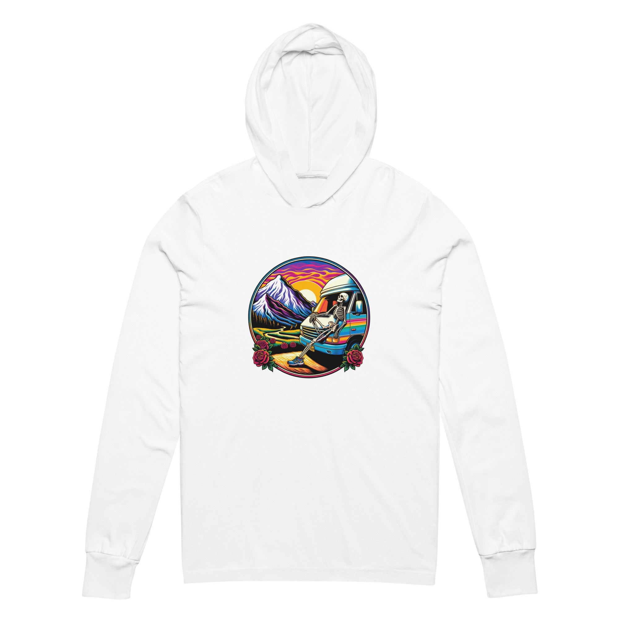 Dead Head Camper Van Unisex Hooded Longsleeve