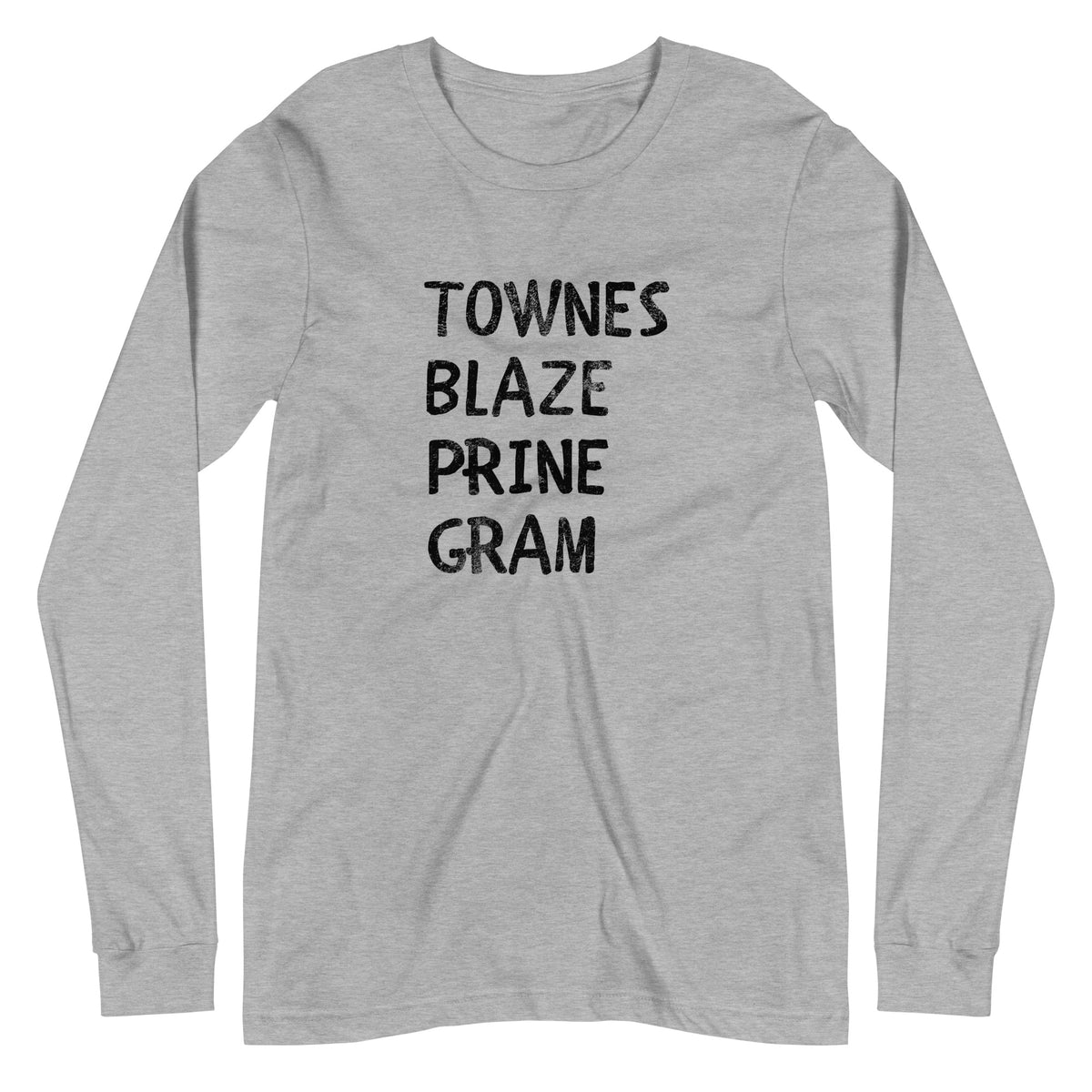 Ode to the Songmen athletic heather longsleeve tee music apparel
