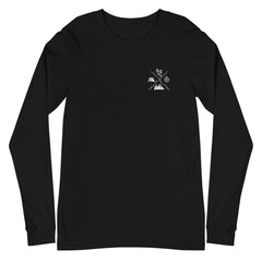 Hiking Emblem Compass Tent Hiking Lover Unisex Longsleeve Tee