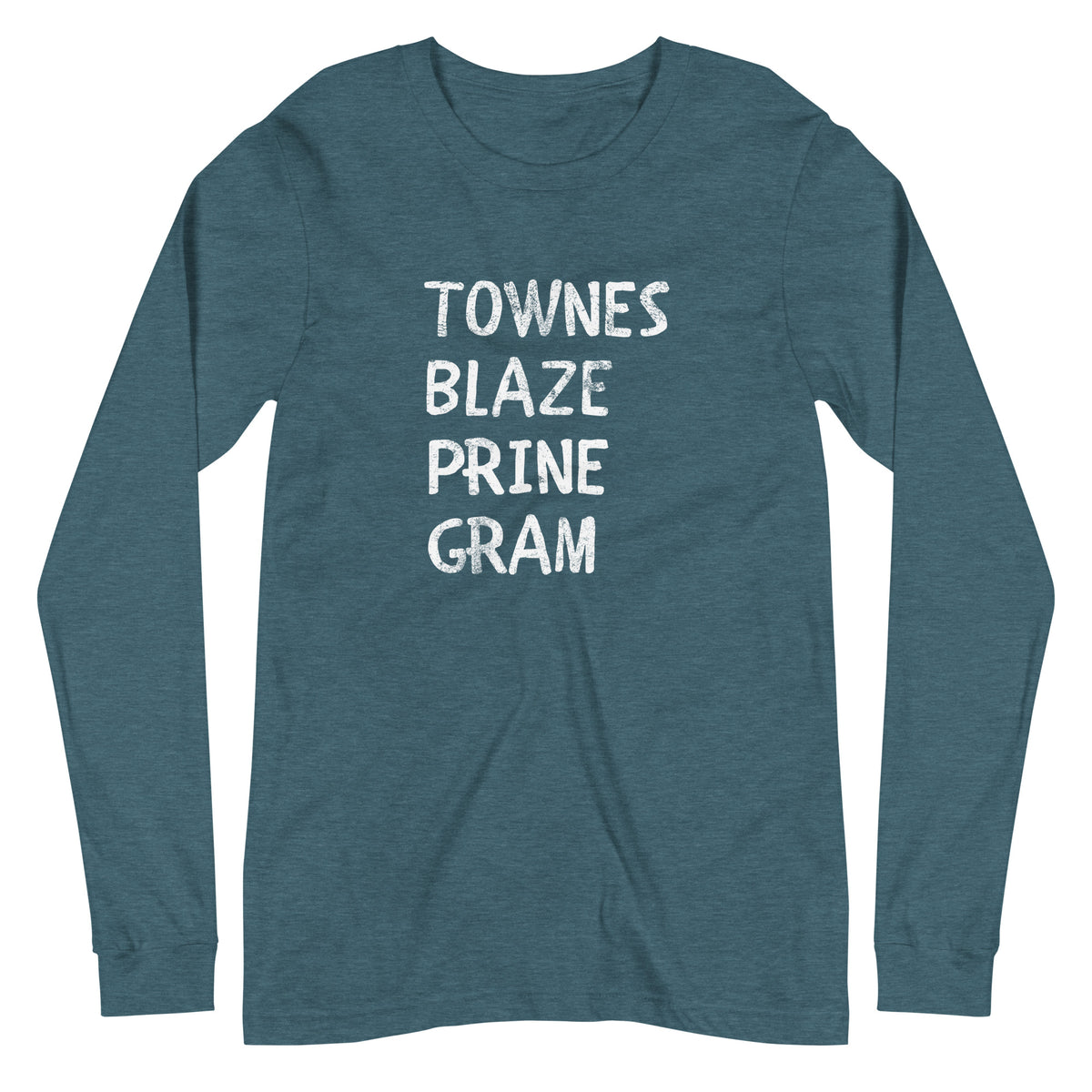 Ode to the Songmen heather deep teal longsleeve tee music lovers
