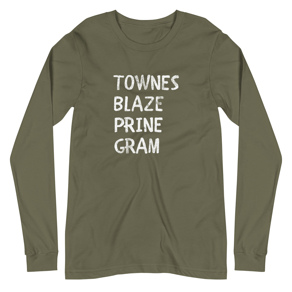 Ode to the Songmen military green longsleeve tee outlaw country music
