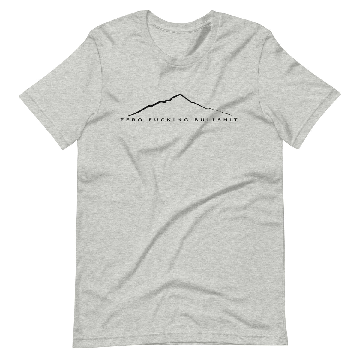 Mountains Have Zero BS funny outdoor t-shirt athletic heather unisex
