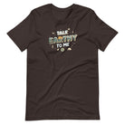 Talk Earthy to Me brown funny outdoor t-shirt nature pickup line
