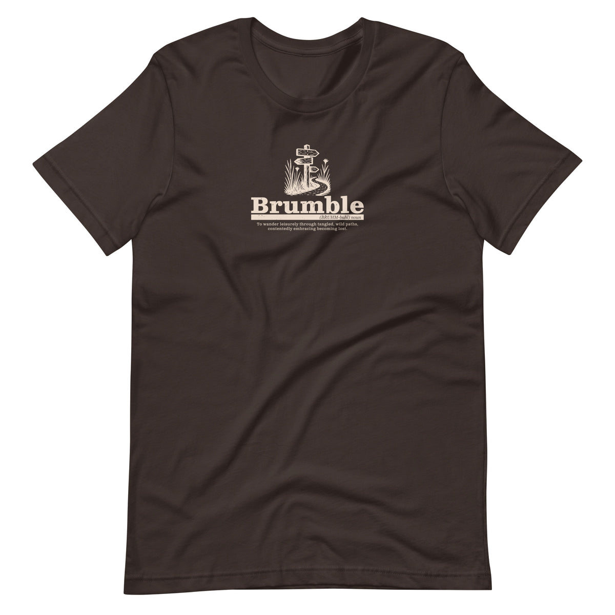 Brumble Wilderness brown outdoor adventure t-shirt wilderness design

