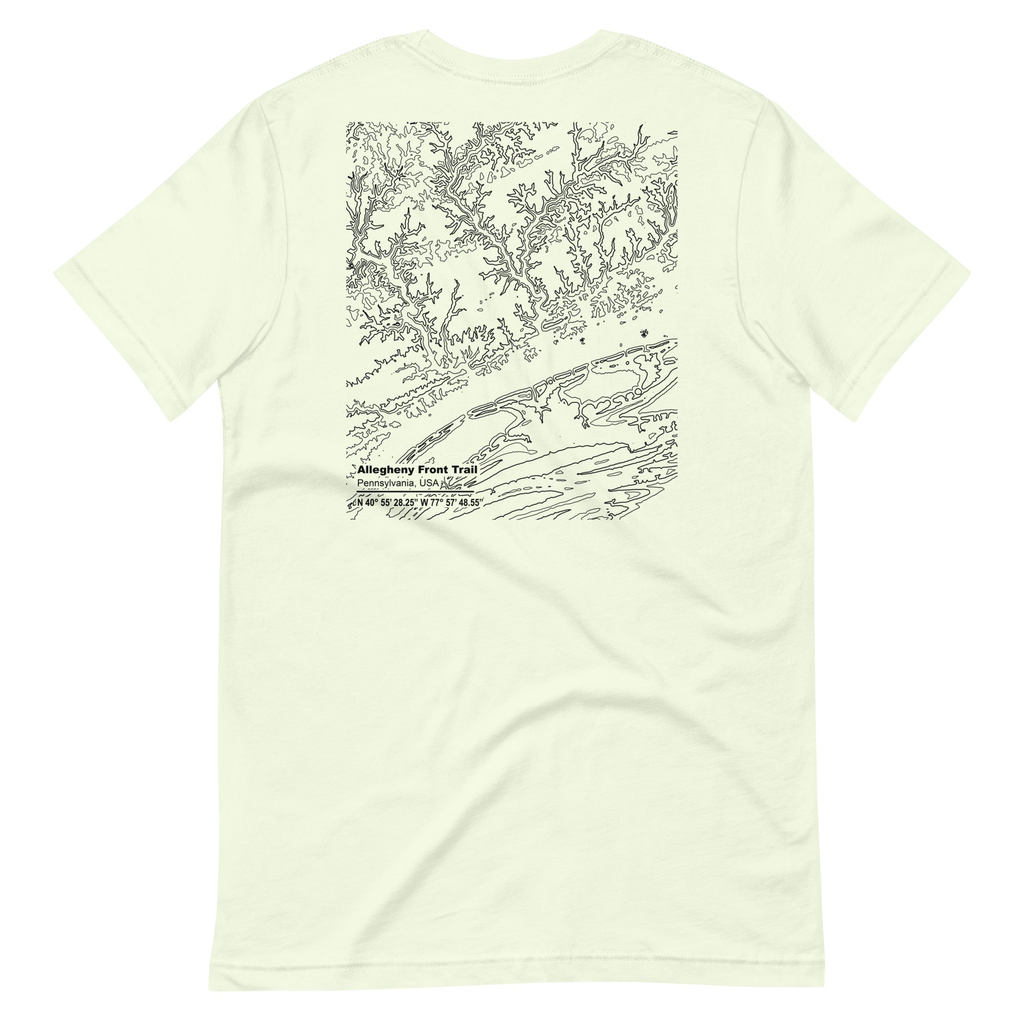 Allegheny Front Trail - Cursive - Unisex T-Shirt