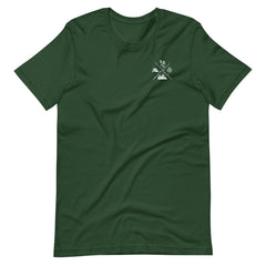 Hiking Emblem Compass Tent Hiking Lover Unisex T-shirt