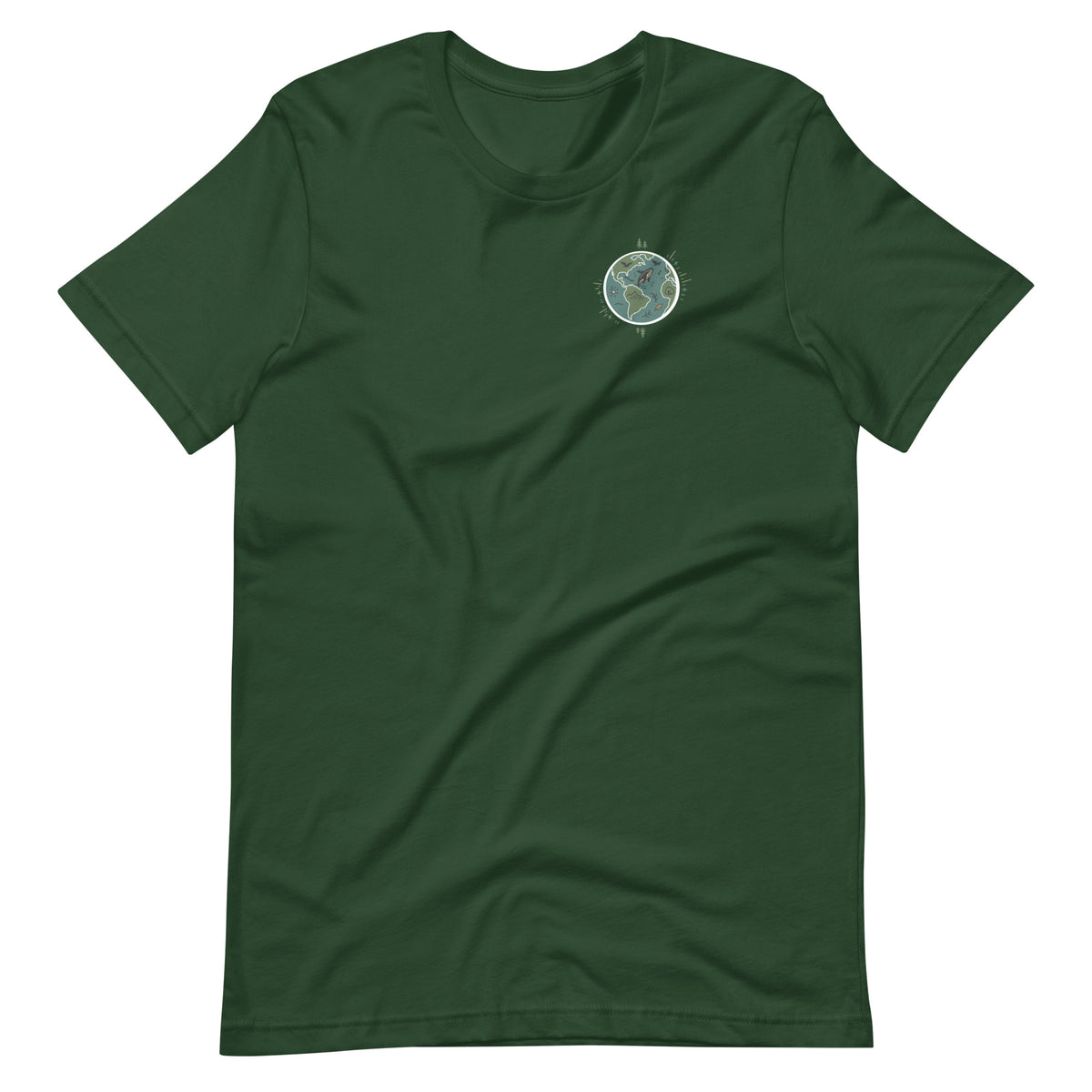Take Care of Me forest environmental nature t-shirt front message

