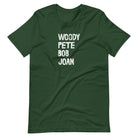 Voices of the People forest folk music t-shirt social justice design
