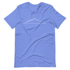 Mountains Have Zero BS funny hiking t-shirt heather columbia blue unisex tee
