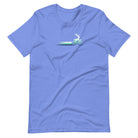 Woodland Cyclist Deer heather columbia blue cycling t-shirt bike
