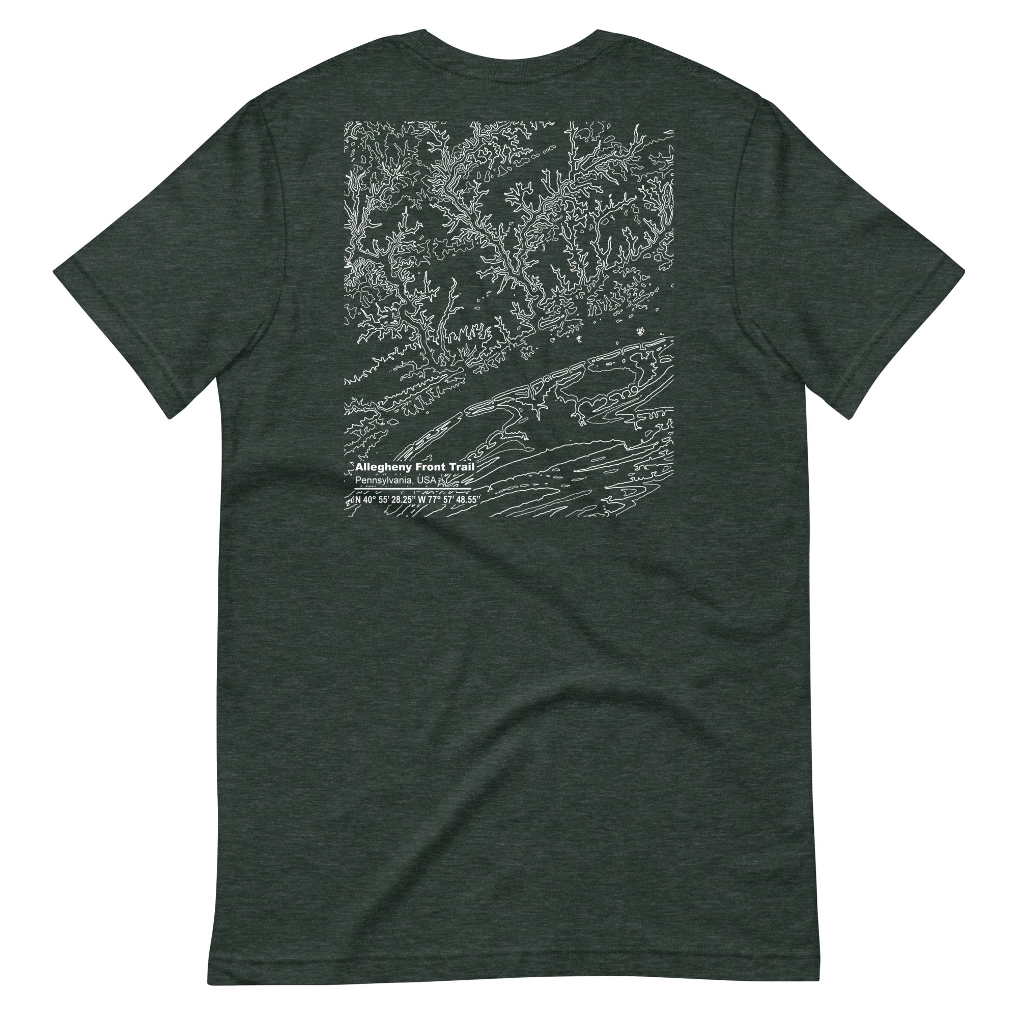 Allegheny Front Trail - Serif - Unisex T-Shirt