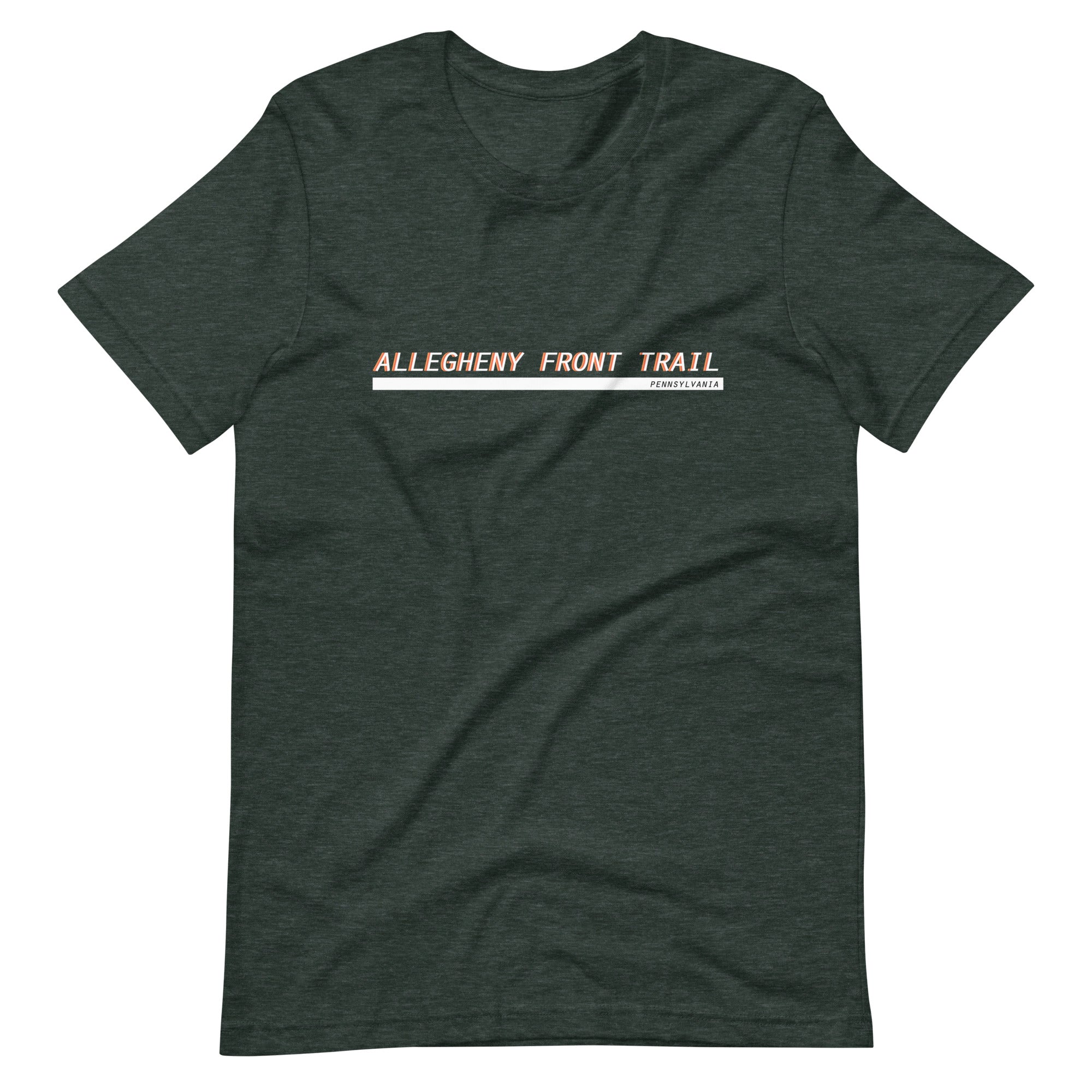 Allegheny Front Trail - Serif - Unisex T-Shirt