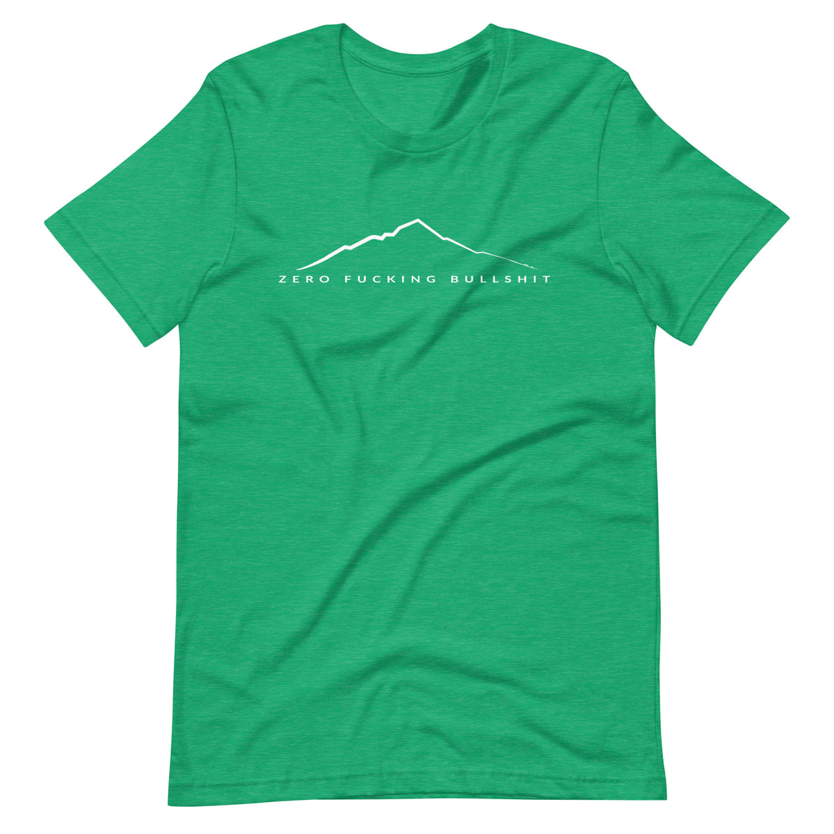 Mountains Have Zero BS funny hiking t-shirt heather kelly unisex tee
