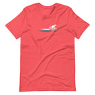 Woodland Cyclist Raccoon heather red cycling t-shirt bike
