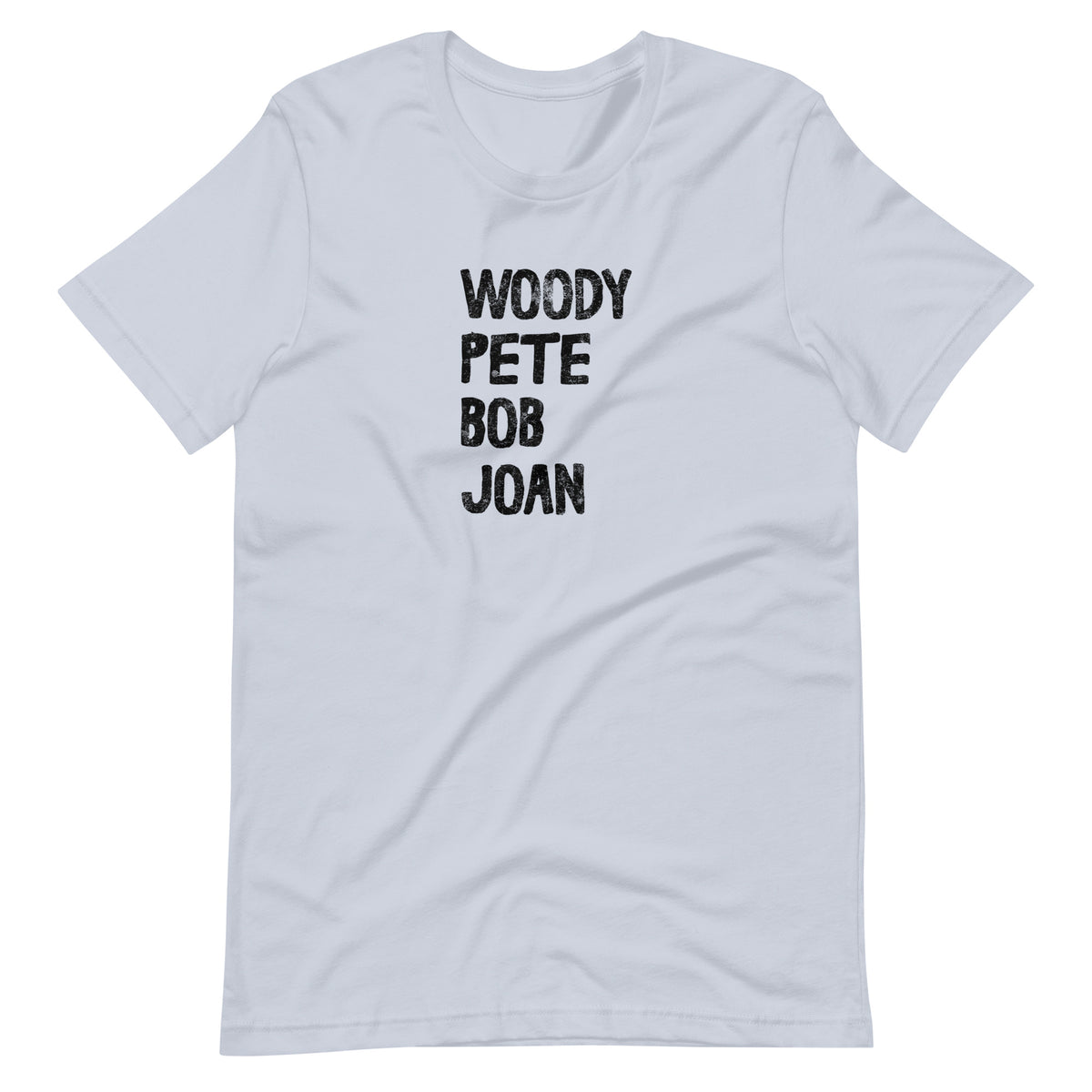 Voices of the People light blue folk music t-shirt minimalist design
